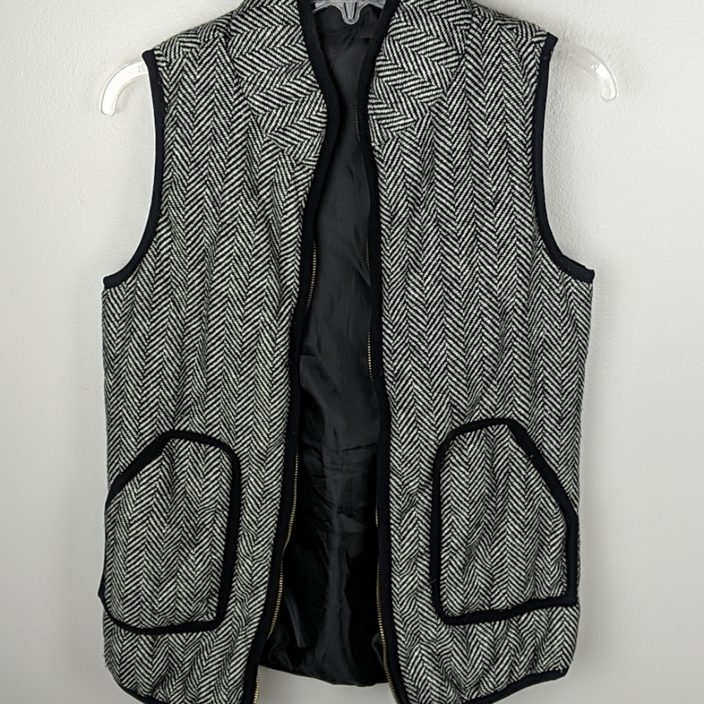Quilted Herringbone Vest